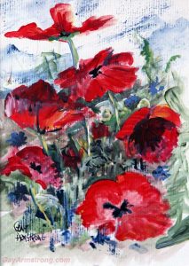 painting of poppies